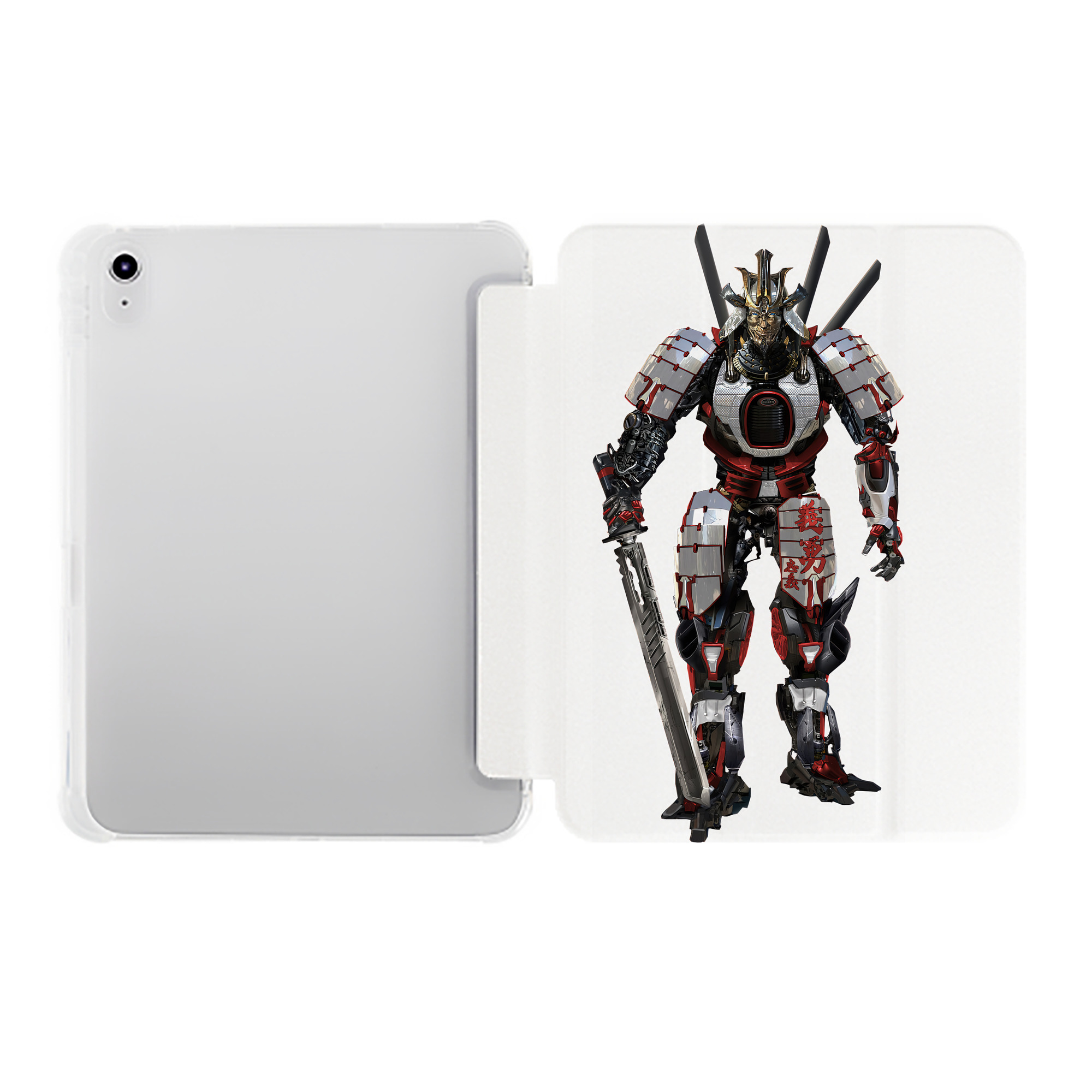（画像用） Transformers トランスフォーマー IPad ケース ペン収納付き 三つ折りスタンド PUレザー×シリコン 対応機種9.5/10.5/10.9インチ